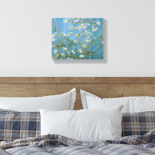 Van Gogh Blossoming Almond Tree Fine Art Canvas Afdruk (Insitu (Slaapkamer))