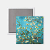 Van Gogh Blossoming Almond Tree Fine Art Magneet (Voorkant / Achterkant)