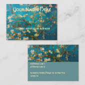 Van Gogh Blossoming Almond Tree Visitekaartje (Voorkant / Achterkant)
