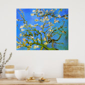 Van Gogh: Blossoming-amandelboomafdelingen Poster (Keuken)