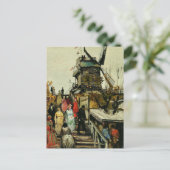 Van Gogh - Blute-Fin Mill Briefkaart (Staand voorkant)