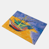 Van Gogh Boats Impressionisme Beach Deurmat (Schuin)