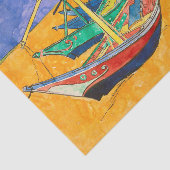 Van Gogh Boats Impressionisme Beach Tissuepapier (Detail)
