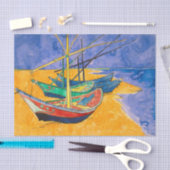 Van Gogh Boats Impressionisme Beach Tissuepapier (Craft)