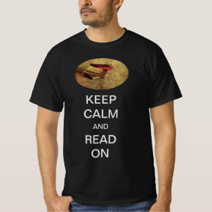 Van Gogh Boeken, Antieke Blijf Kalmeren en Lees Do T-shirt