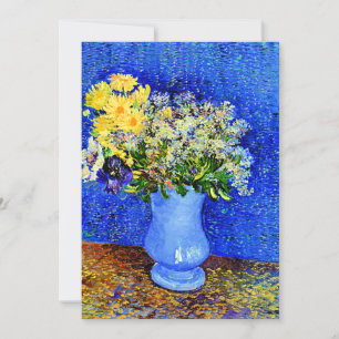 Van Gogh - Boeket Bloemen in een Blauwe Vaas Kaart