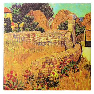 Van Gogh - Boerderij in Provence Tegeltje