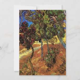 Van Gogh Bomen in de tuin, Saint Paul Ziekenhuis
