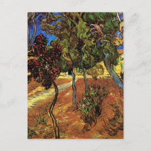 Van Gogh Bomen in de tuin, Saint Paul Ziekenhuis Briefkaart