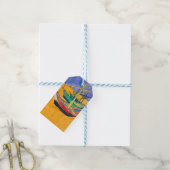 Van Gogh Boten Impressionisme Strand Cadeaulabel (Met Touw)