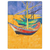 Van Gogh-boten Impressionisme Strand Klembord (Achterkant)