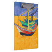 Van Gogh-boten Impressionisme Strand Klembord (Rechts)
