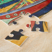 Van Gogh Boten Impressionisme Strand Legpuzzel (Zijkant)