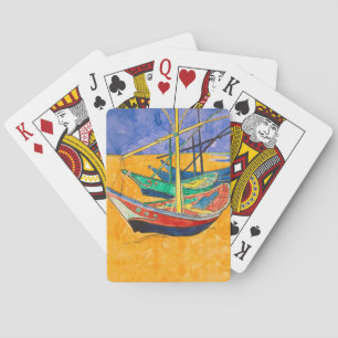 Van Gogh-boten Impressionisme Strand Pokerkaarten