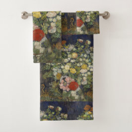 Van Gogh  Bouquet van Bloemen in een Vase Bad Handdoek