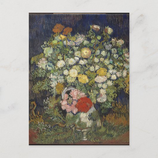 Van Gogh  Bouquet van Bloemen in een Vase Briefkaart (Voorkant)