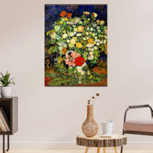 Van Gogh - Bouquet van Bloemen in een Vase Poster