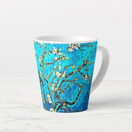 Van Gogh - Branches met Almonds Latte Mok (Rechterhoek)