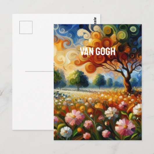 Van gogh briefkaart (Voorkant / Achterkant)