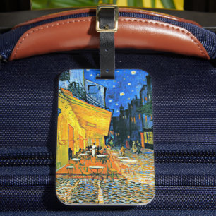 Van Gogh - Cafe Terrace Bagagelabel
