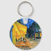 Van Gogh - Cafe Terrace, beroemd schilderij Sleutelhanger (Achterkant)