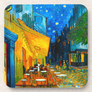 Van Gogh Café Terrace bij nacht Bier Onderzetter