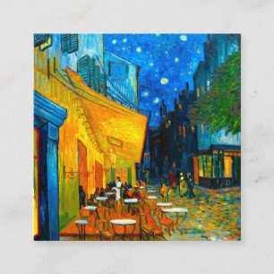 Van Gogh Café Terrace bij nacht Informatiekaartje