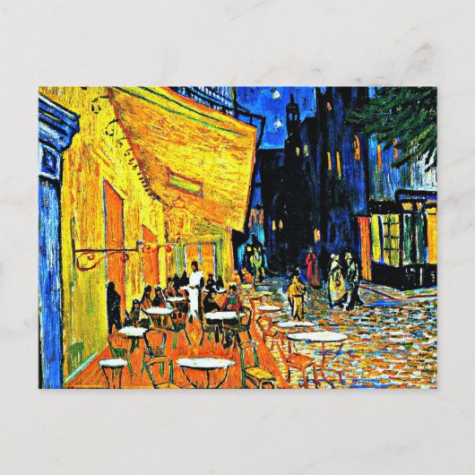 Van Gogh, Cafe Terrace, place-du-forum, Briefkaart (Voorkant)