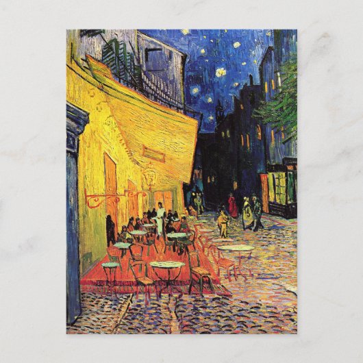 Van Gogh Cafe Terrace 's nachts Briefkaart (Voorkant)