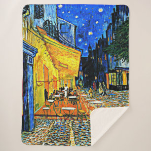 Van Gogh - Cafe Terrace Sherpa Deken