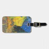 Van Gogh Café Terras Franse straatbeeld Bagagelabel (Voorkant horizontaal)