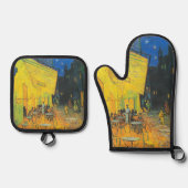 Van Gogh Café Terras Franse straatbeeld Ovenwant & Pannenlap Set (Voorkant)