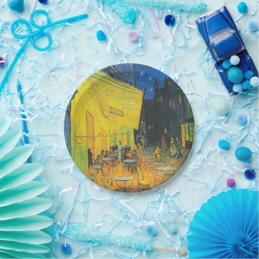 Van Gogh Café Terras Franse straatbeeld Papieren Bordje (Feest)