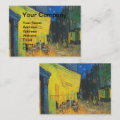 Van Gogh Café Terras Franse straatbeeld Visitekaartje (Voorkant / Achterkant)