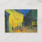 Van Gogh Café Terras Franse straatbeeld Visitekaartje (Achterkant)