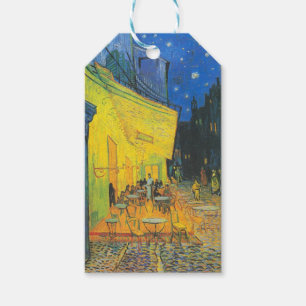 Van Gogh Café Terras Franse Straatscène Cadeaulabel