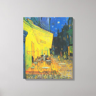 Van Gogh Café Terras Franse Straatscène Canvas Afdruk