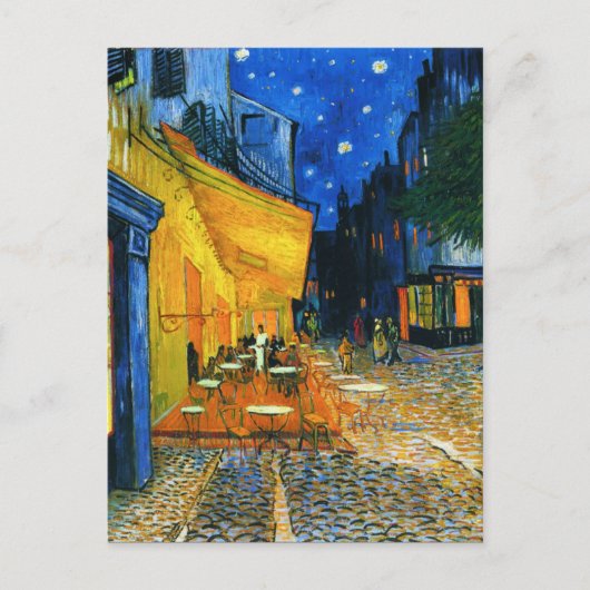 Van Gogh Café Terrasse Carte postale (Devant)