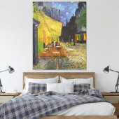 Van Gogh; Caféterras bij nacht, beeldende kunst Canvas Afdruk (Insitu (Slaapkamer))