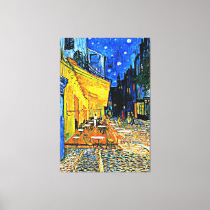 Van Gogh - Caféterras Canvas Afdruk
