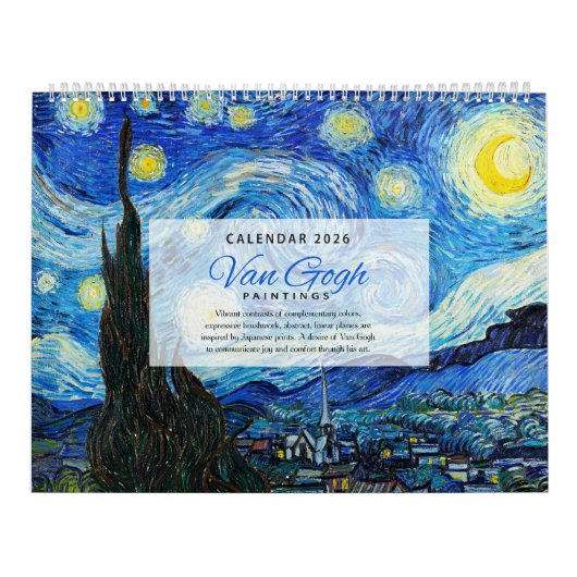 Van Gogh Calendar 2026- Impressionism Kalender (Hoes)