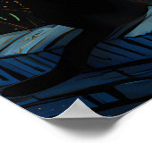 van Gogh Cat Art Poster (Hoek)