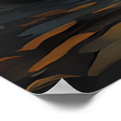 van Gogh Cat Art Poster (Hoek)