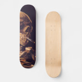 Van Gogh: Cigaret, schedel Skateboard (Voorkant)