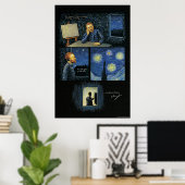Van Gogh citaat: Het zicht op de sterren Poster (Thuiskantoor)