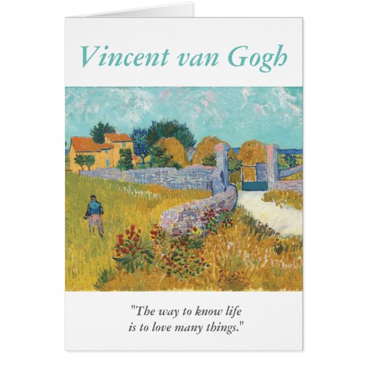 Van Gogh Citation de l'artiste Aimer beaucoup de c (Devant)