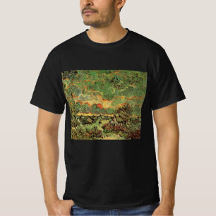 Van Gogh Cottages Cypressen Herinnering aan het No T-shirt