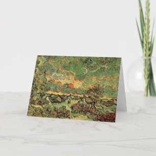Van Gogh Cottages Cypresses Herinnering aan het No Kaart