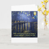 Van Gogh Courage Quote Kaart (Gele Bloem)