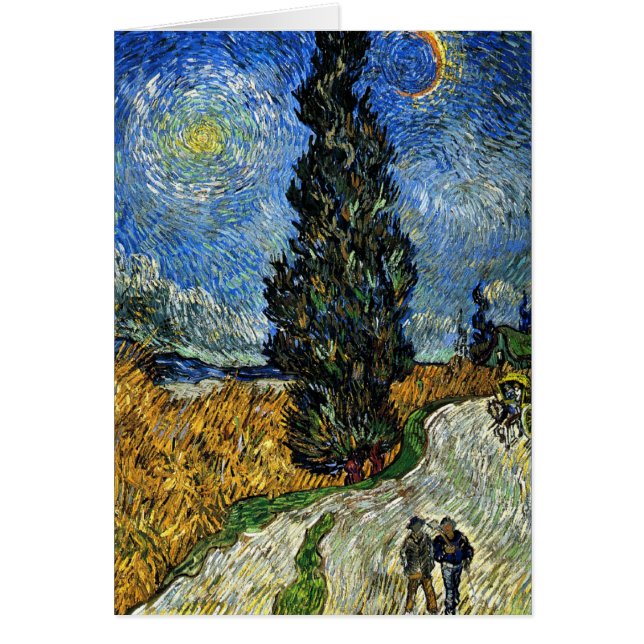 Van Gogh - Cypress tegen een Starry Sky (Voorkant)